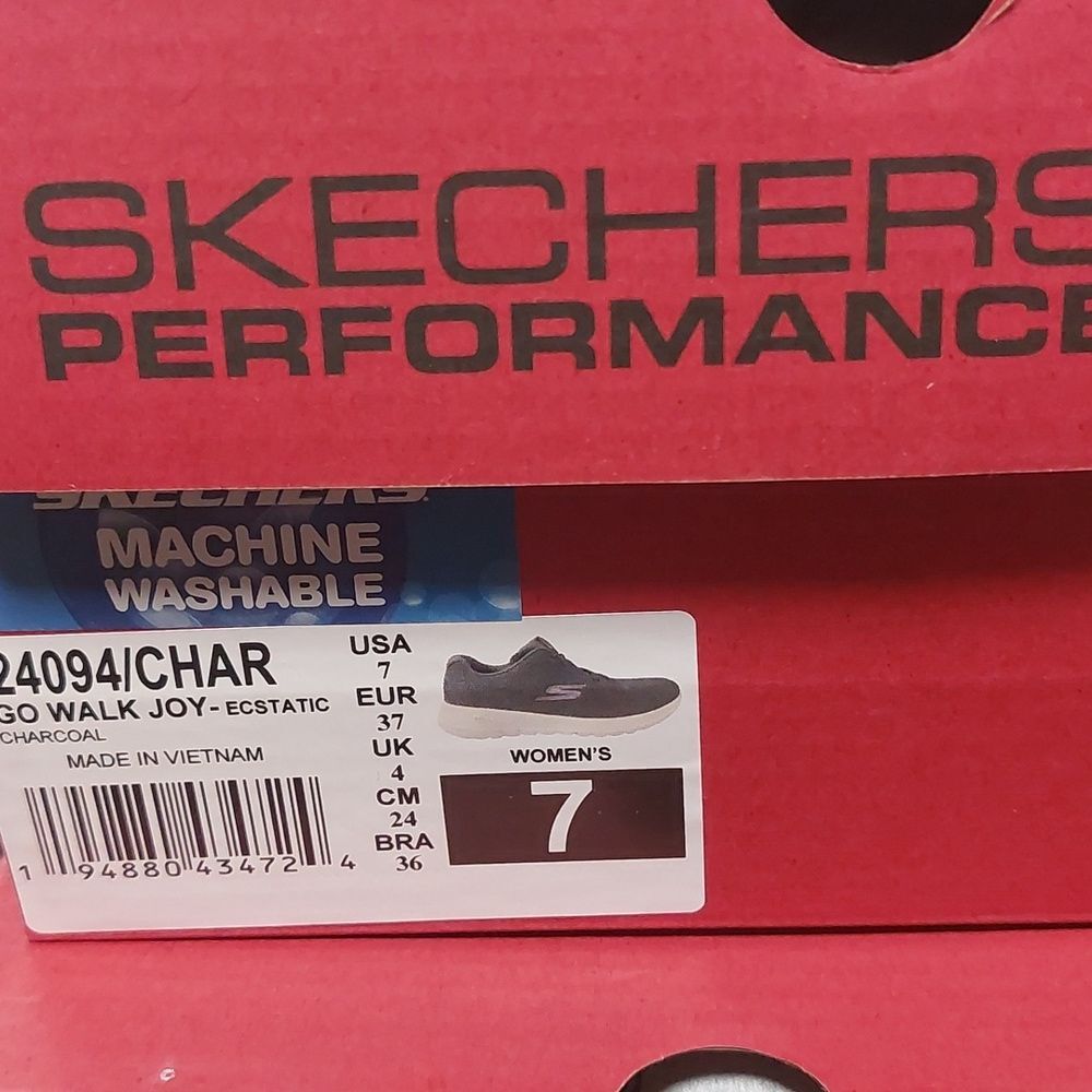 Skechers Performance Go Walk Joy Sneakers - Charcoal sz 7 or sz 8 Medium Slip on - Picture 4 of 10